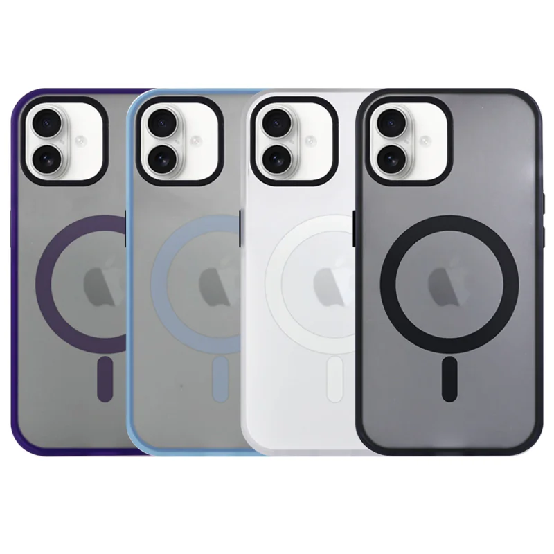 Capa Apokin Xycolt para iPhone 16 Acabamento Fumado com MagSafe Azul - Imagem 1