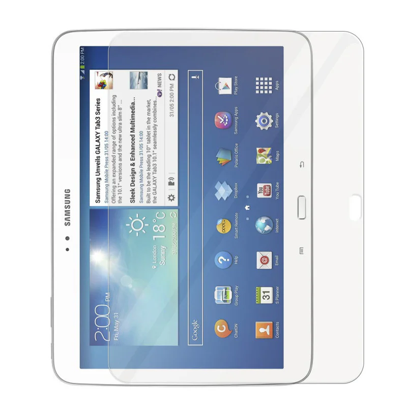 Película de Vidro Temperado Apokin para Samsung Galaxy Tab 3 10,1 polegadas GT-P5200 Transparente - Imagem 1