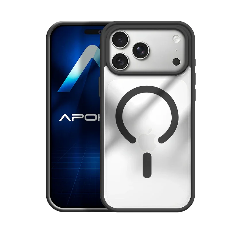 Capa Acrílica Apokin com MagSafe para iPhone 17 Pro Max / 18 Pro Max Preto - Imagem 6