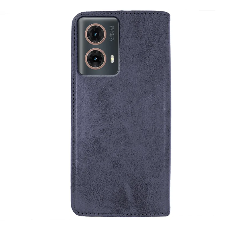 Capa com Tampa Apokin para Motorola Moto G85 e Edge 50 Fusion em Pele Sintética Preto - Imagem 3