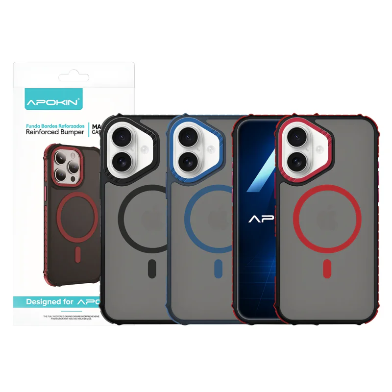 Capa Apokin Rock para iPhone 16 MagSafe Fumada Variedade de Cores - Imagem 1