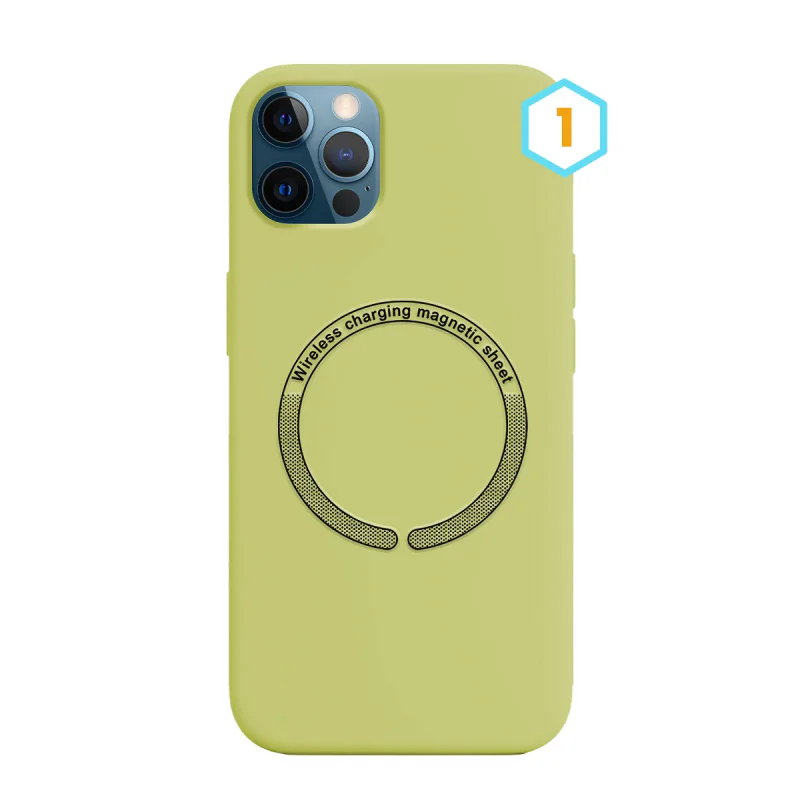 Capa Apokin para Apple iPhone 12 Pro Max Silicone Líquido com MagSafe Cor 23 - Imagem 2
