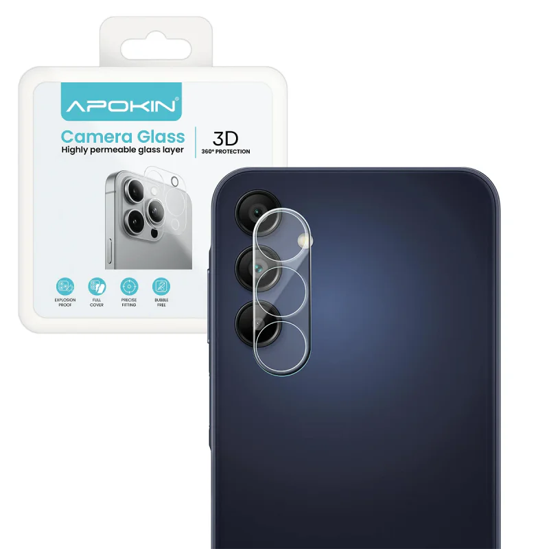 Protetor de Câmara Traseira Apokin para Samsung Galaxy A15 Transparente - Imagem 1