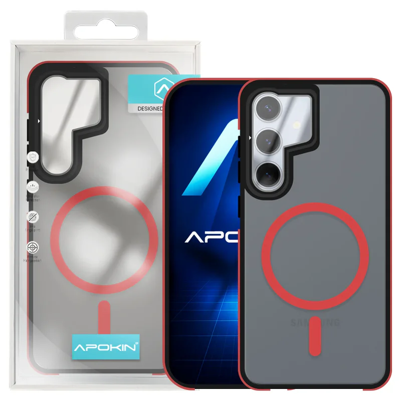 Capa Apokin para Samsung Galaxy S24 e S25 Fumada com MagSafe e Proteção de Câmara Preto - Imagem 6