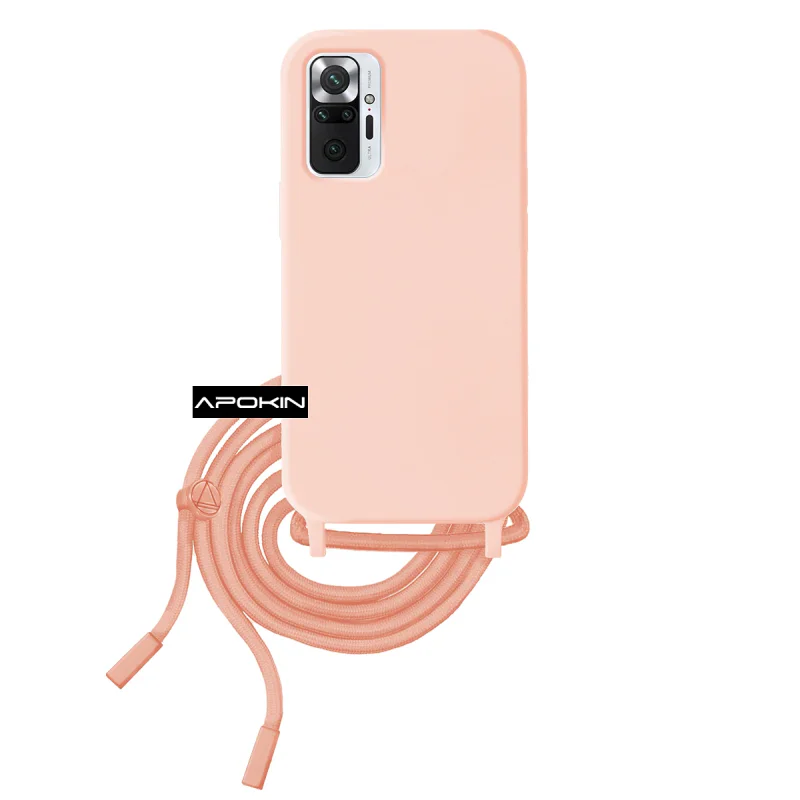 Capa Apokin Macia com Cordão para Xiaomi Redmi Note 10 Pro Azul Turquesa - Imagem 5
