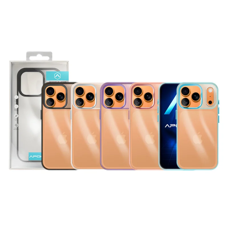 Capa Apokin Acrílica Transparente para iPhone 17 Pro Max Turquesa - Imagem 1