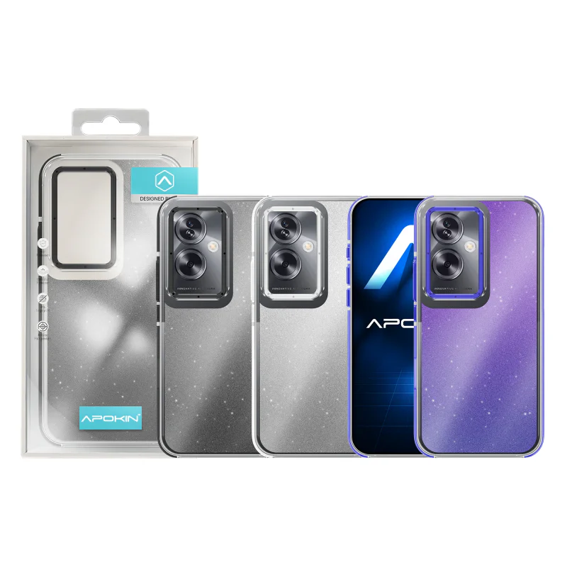 Capa Apokin para Oppo A40 e A60 5G Acrílica com Glitter Variedade de cores