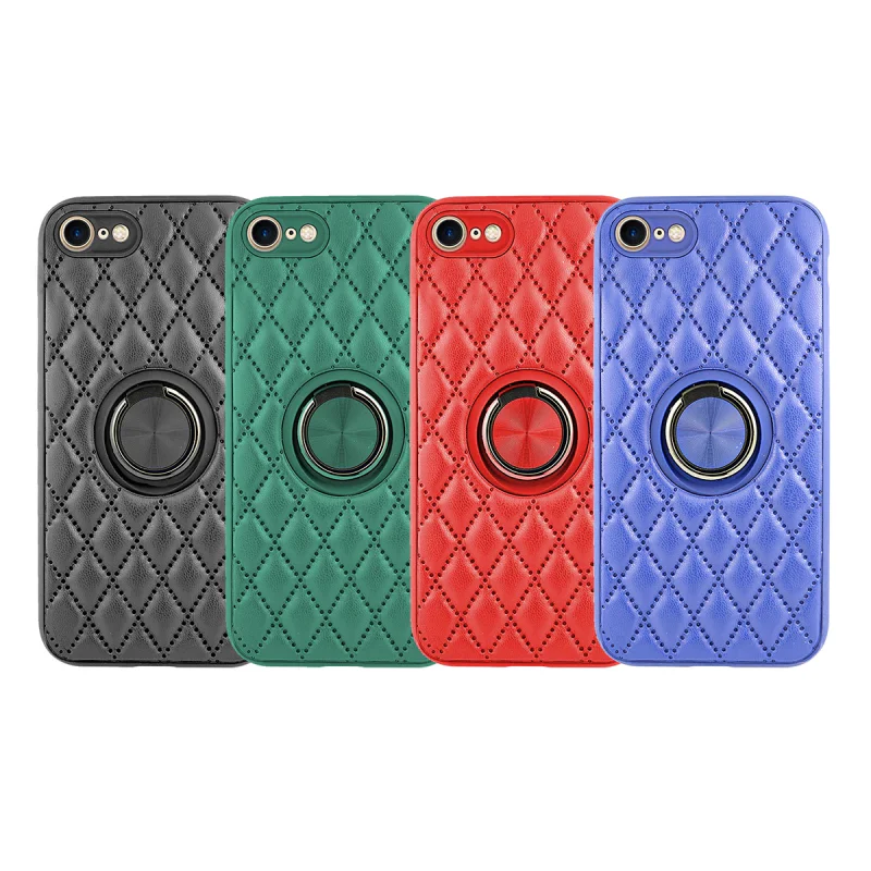 Capa Apokin Chamel para iPhone 7, 8 e SE com Suporte e Pele Fumado Preto - Imagem 1