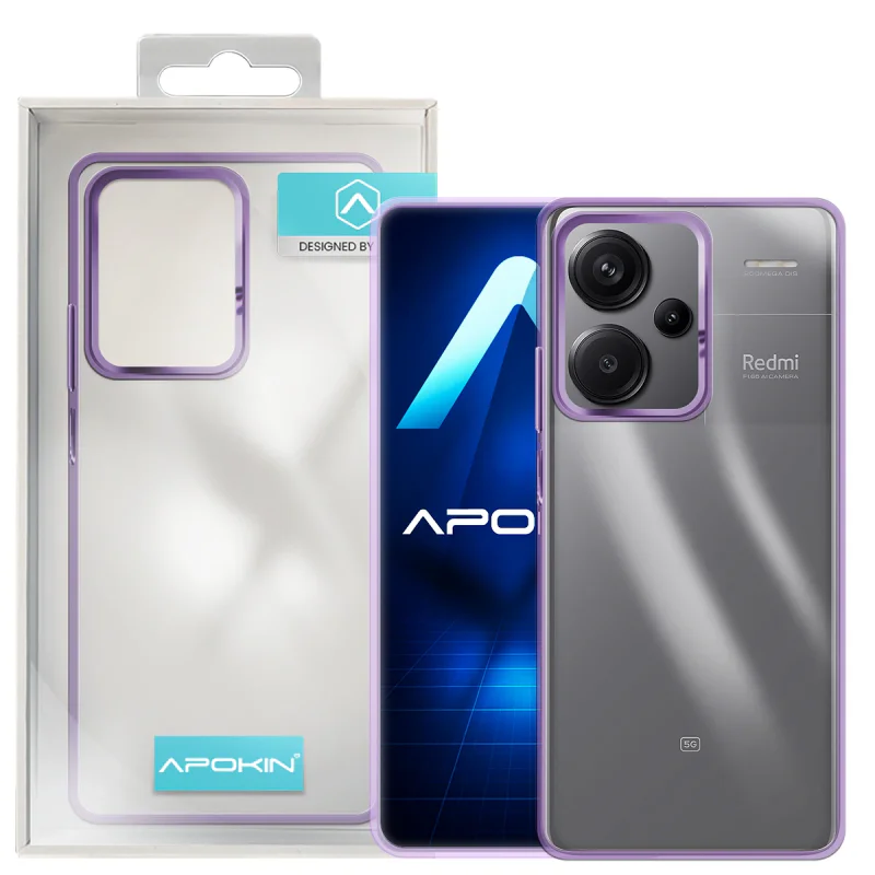 Capa Acrílica Apokin para Xiaomi Redmi Note 13 Pro Plus 5G Transparente Preto - Imagem 4
