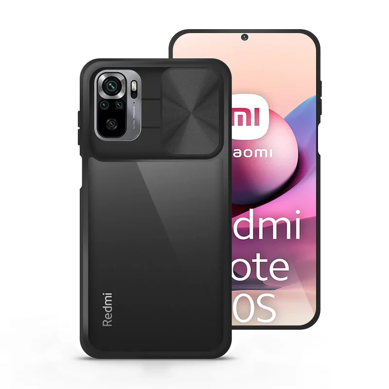 Estojo de Gel Apokin Antichoque com Capa Deslizante para Câmara para Xiaomi Redmi Note 10 Azul turquesa - Imagem 5