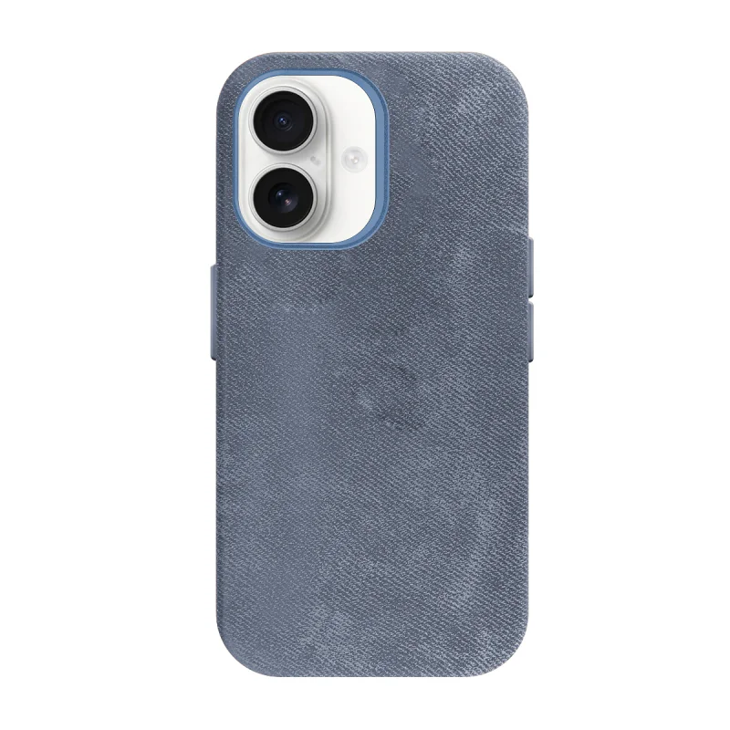 Capa Mocome Apokin para iPhone 17 em Pele com MagSafe Cinza - Imagem 4