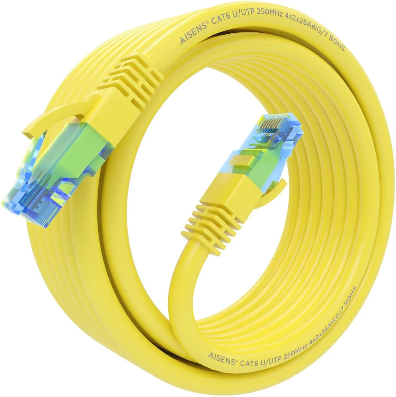 Cabo de Rede RJ45 Aisens A135-0838 Cat.6 UTP 5 m Amarelo