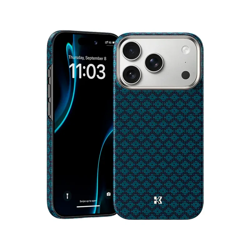 Capa Benks ArmorGrid Air C1 em Kevlar para iPhone 17 Pro Max e 18 Pro Max Azul