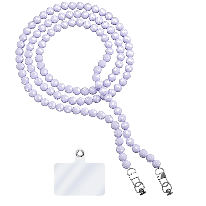 Cordão Apokin para Telemóvel Universal com Adaptador Pérolas Rosa - Imagem 2