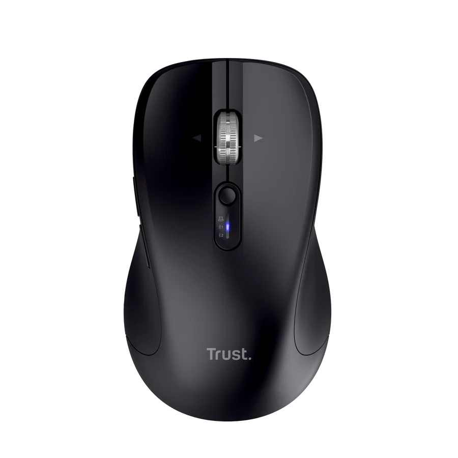 Rato Sem Fios Trust Ferro Recarregável Multidispositivo Hyperscroll Preto - Imagem 2