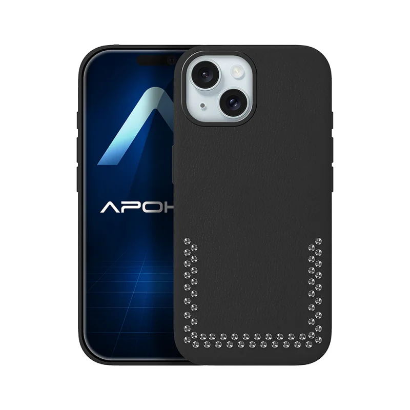 Capa Apokin Pele com Efeito Carbono Racing para iPhone 15 Laranja - Imagem 2