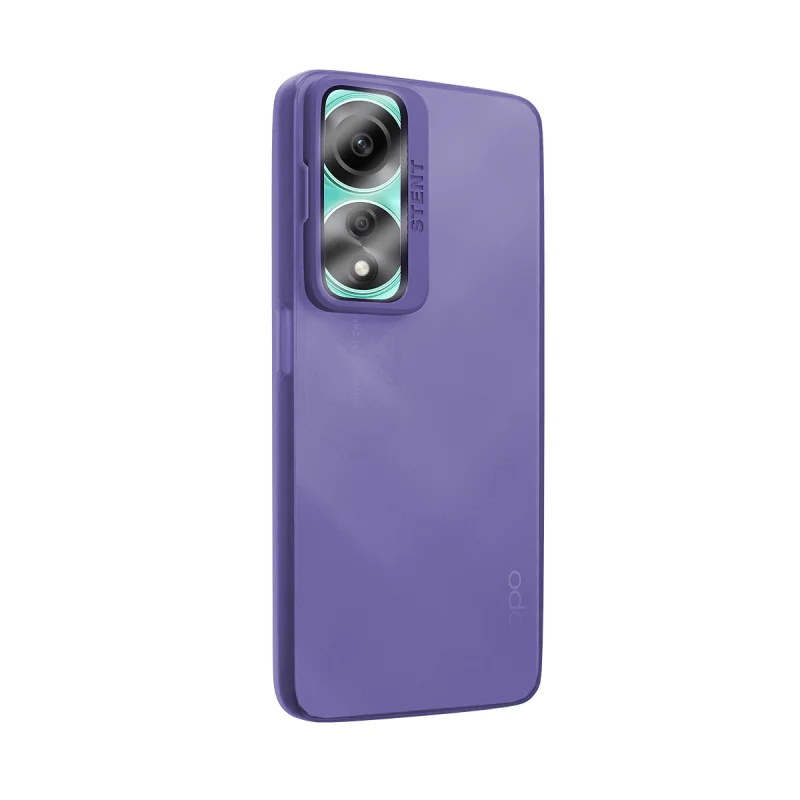 Capa em Silicone Apokin para Oppo A58 / A78 5G Mate com Suporte Azul - Imagem 6