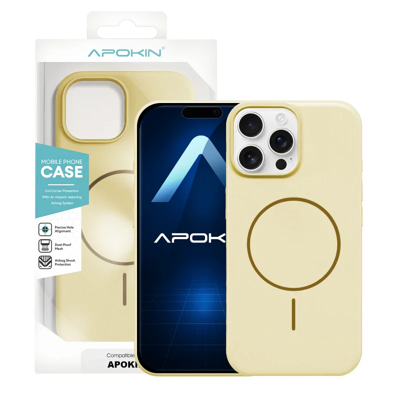 Capa de Silicone Premium Apokin para iPhone 16 Pro Max com MagSafe Lilás - Imagem 6