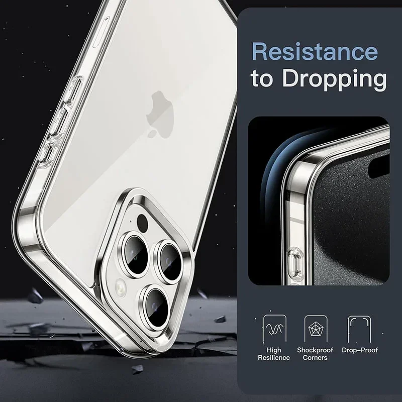 Capa Apokin para iPhone 16 Pro Transparente Espessura Extra de 3,3 mm - Imagem 5