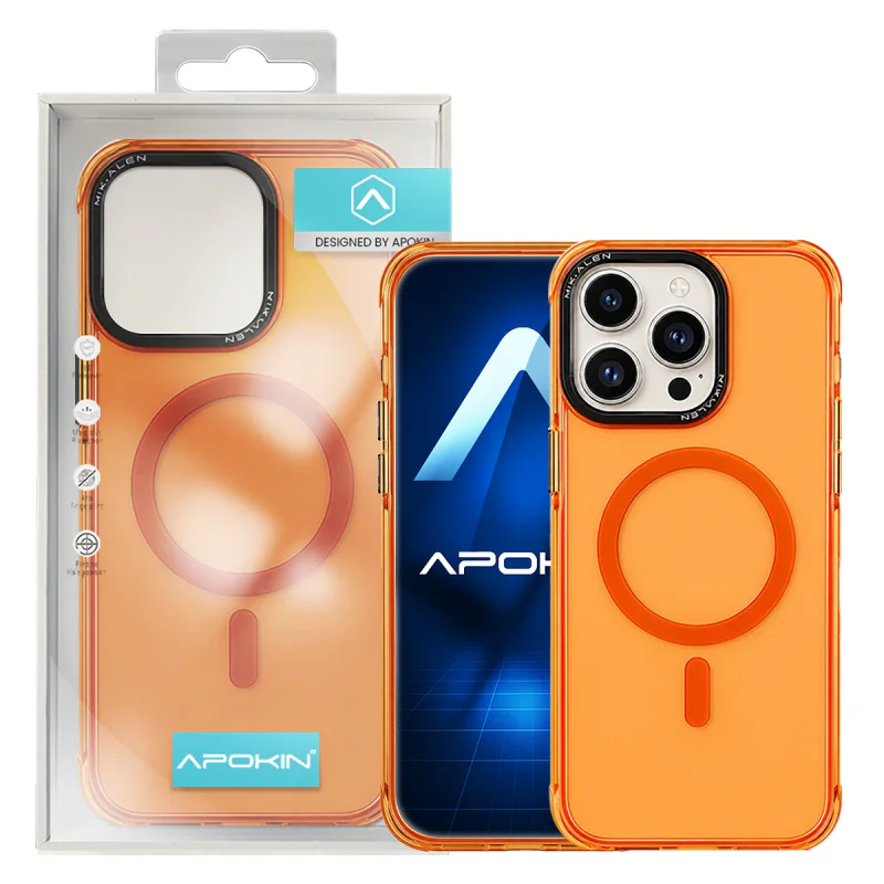 Capa Flúor Apokin com MagSafe para iPhone 16 Pro Max Lilás - Imagem 2