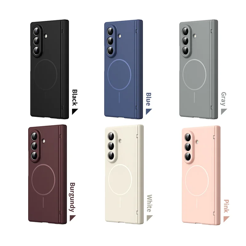 Capa Magnética Apokin com Proteção 360 e Protetor Frontal para Samsung Galaxy Z Fold 8 Rosa - Imagem 1