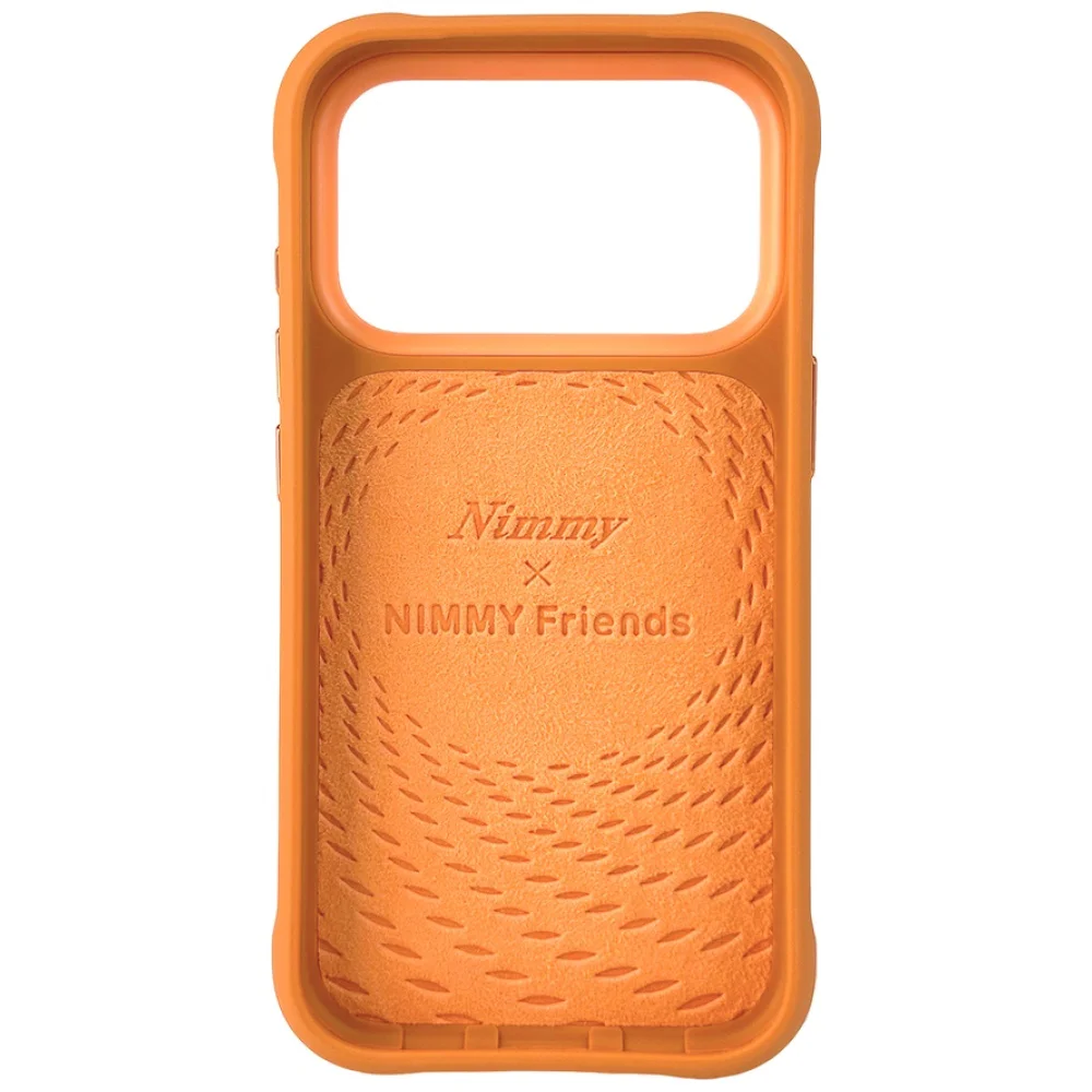 Capa Nimmy Cool & Cute 2.0 Gato Laranja Bordado para iPhone 17 Pro Max - Imagem 2