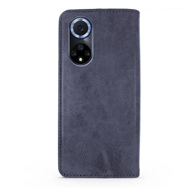 Capa Apokin em Pele Sintética com Porta-Cartões para Huawei Nova 9 SE Azul - Imagem 5