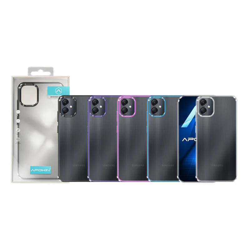 Capa Apokin para Samsung Galaxy A05 Antichoque com Borda Colorida Variedade de cores