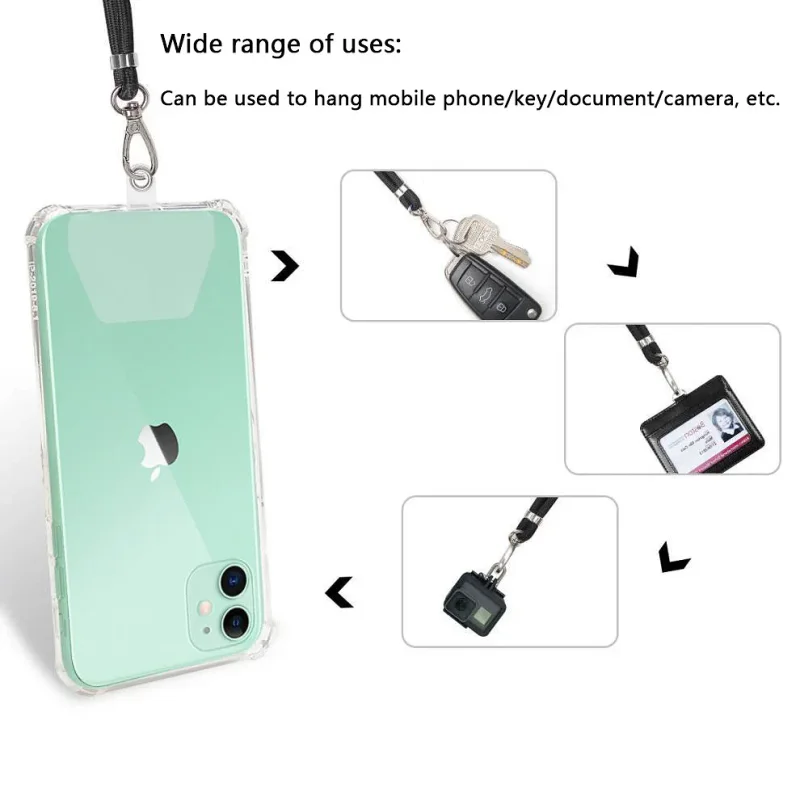 Cordão Universal Vermelho com Adaptador para Pendurar o Telemóvel 3 - Imagem 2