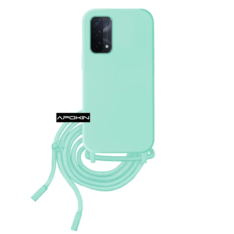 Capa Apokin para Oppo A54 5G e Oppo A74 Suave com Cordão Variedade de Cores - Imagem 2