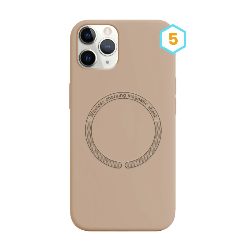 Capa de Silicone Líquido Apokin com MagSafe para iPhone 11 Pro Max 8 - Imagem 6