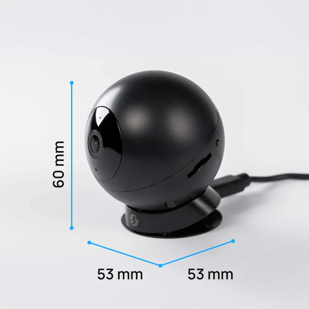 Câmara de Vigilância Wi-Fi Shelly Camera Full HD 1080p com Visão Noturna, Áudio Bidirecional e Deteção de Movimento Preto - Imagem 8