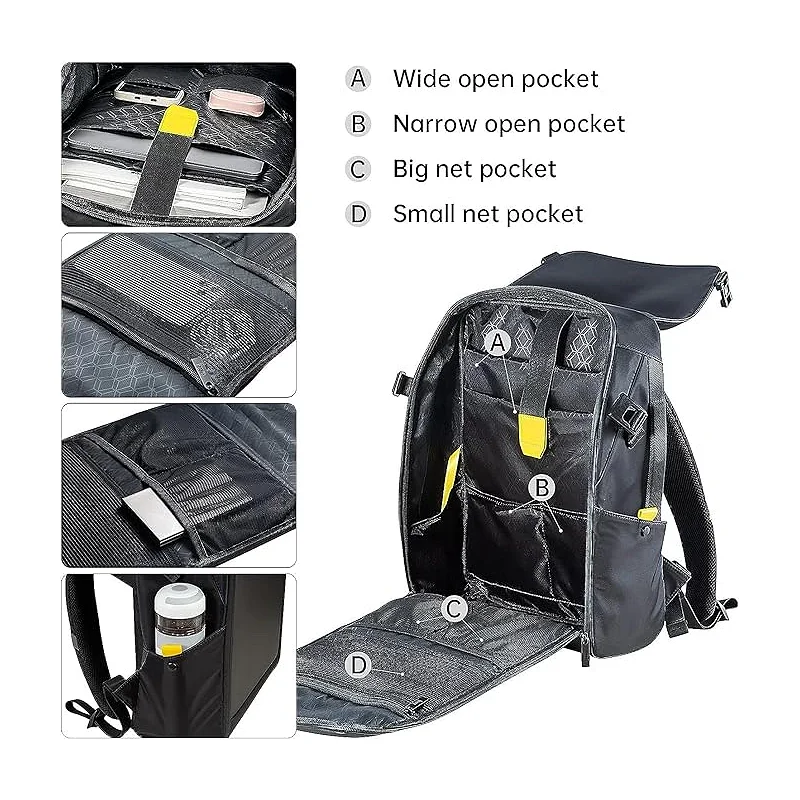Mochila para Portátil Apokin Divoom Pixoo Pixel Art com Ecrã LED de 15 polegadas Preto - Imagem 5