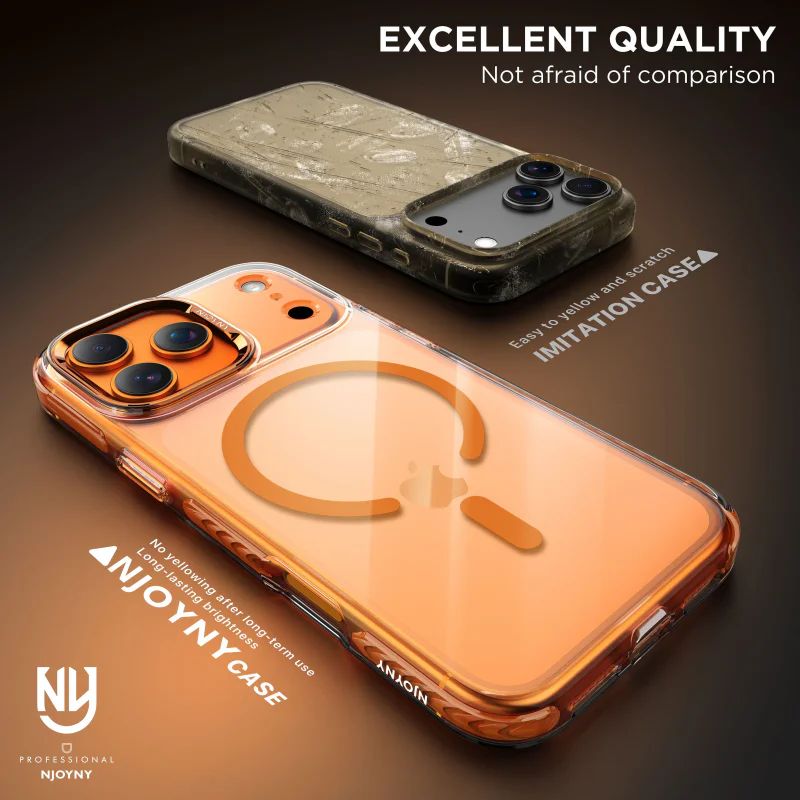Capa Apokin Phantom Armor S1-MAG para iPhone 17 Pro Max e 18 Pro Max Cinza - Imagem 4