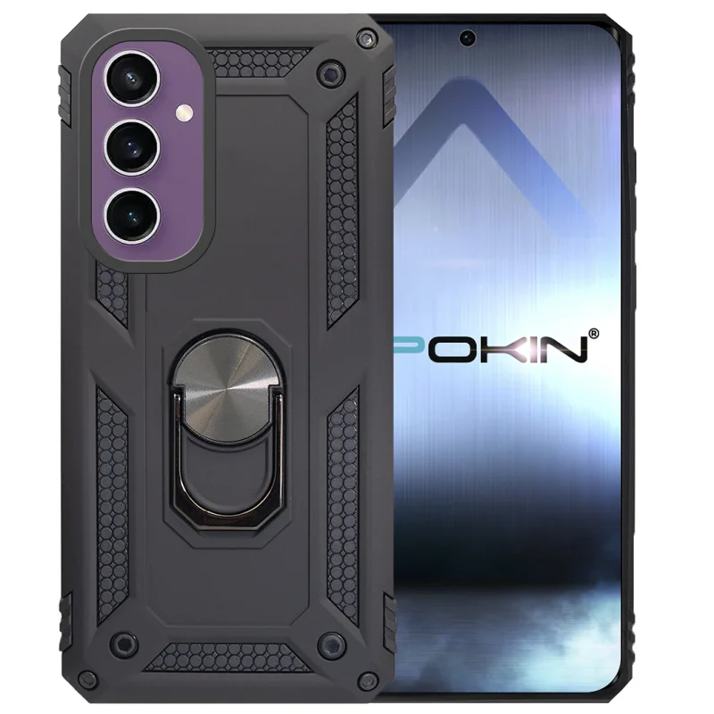 Capa Antichoque Apokin para Samsung Galaxy S23 FE com Íman e Anel 360