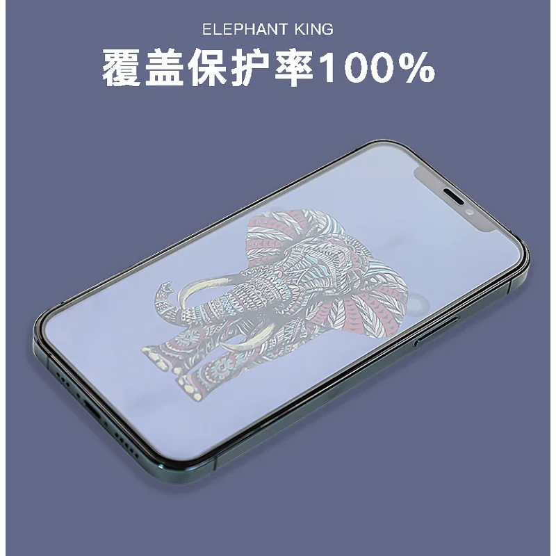 Película de Vidro Temperado Apokin para iPhone 14 Pro Full Micro Curved Crystal A+ Preto - Imagem 4