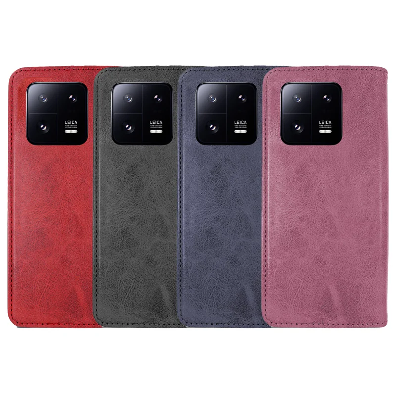 Capa Apokin para Xiaomi 13 Pro com Porta-Cartões em Pele Sintética Preto