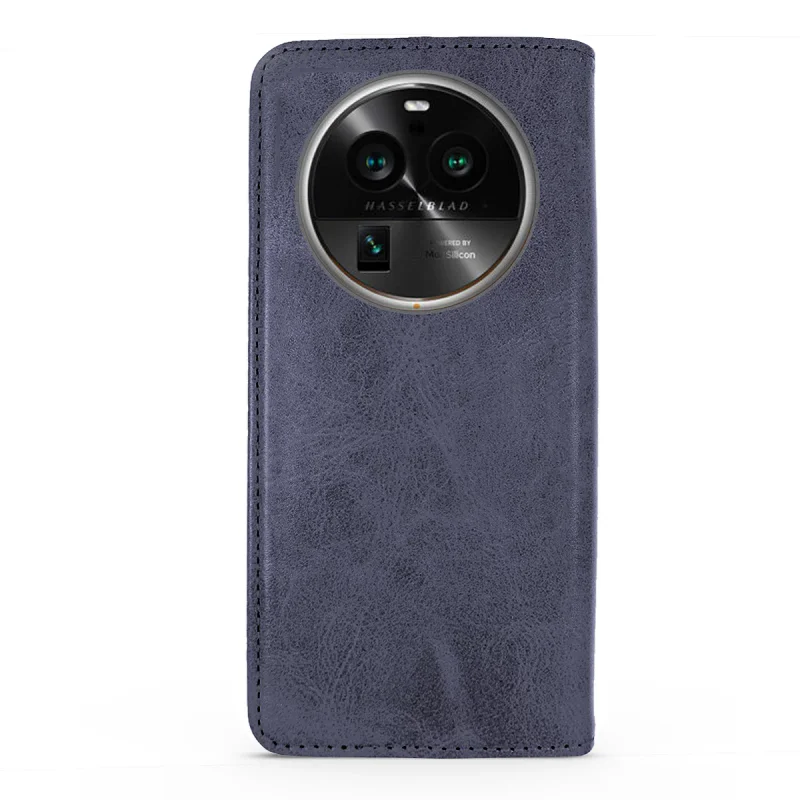 Capa Apokin para Oppo Find X6 Livro em Pele Sintética com Porta-Cartões Preto - Imagem 5