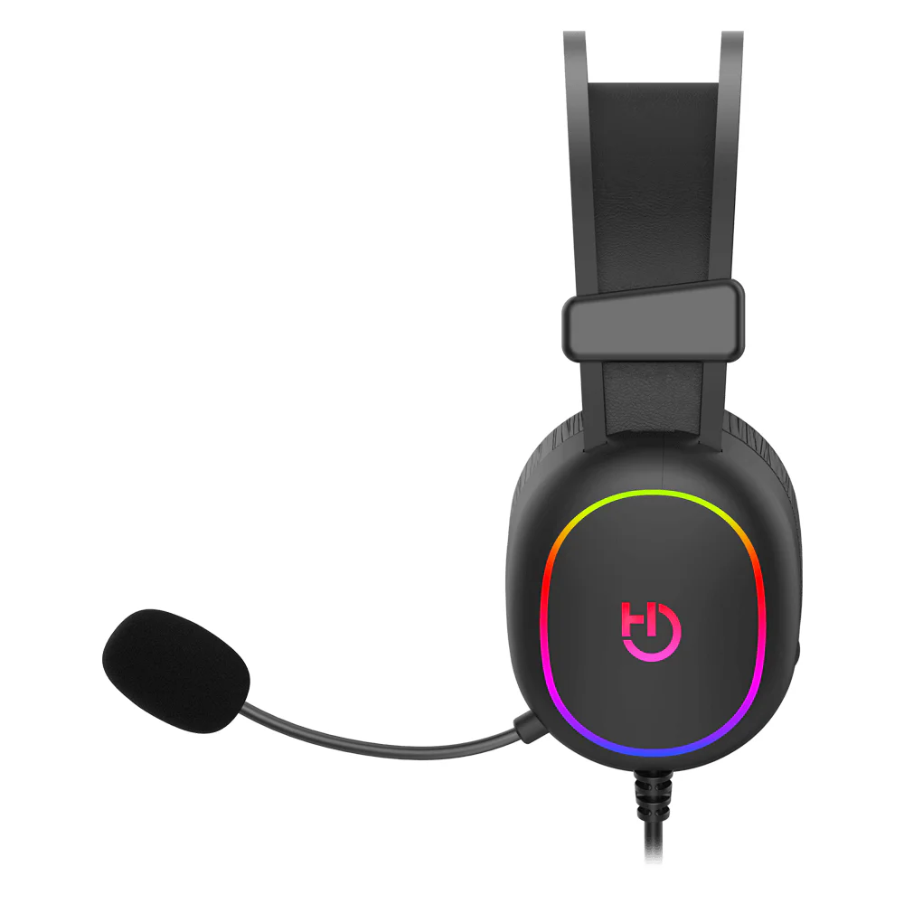 Headset Gaming Hiditec Erys ARGB com Microfone Jack 3,5 mm Preto - Imagem 3