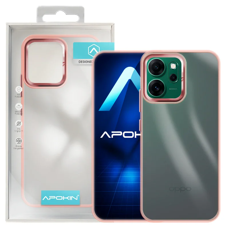 Capa Acrílica Transparente Apokin para Oppo Reno 14F Branco - Imagem 5