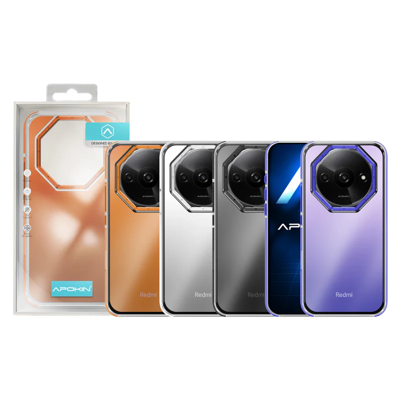 Capa Apokin para Xiaomi Redmi A3 Camaleão Laranja