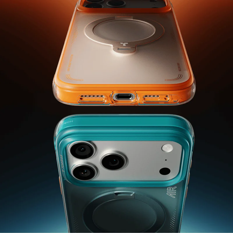 Capa Apokin Ostand Q3 Air para iPhone 17 Pro Max e iPhone 18 Pro Max Azul-marinho - Imagem 4