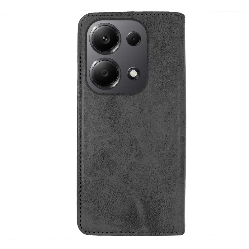 Capa Apokin Livro com Porta-cartões para Xiaomi Redmi Note 13 Pro 4G Preto - Imagem 4