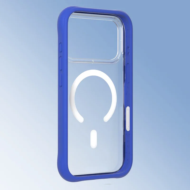 Capa Youngkit Dynamic Series II Apokin para iPhone 17 Pro Max e 18 Pro Max Transparente com Anel Magnético Azul - Imagem 3