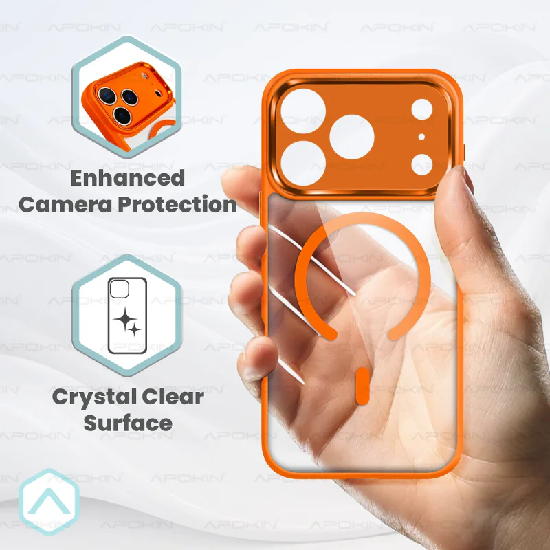 Capa Apokin para iPhone 17 Pro Max ProGuard com MagSafe Laranja - Imagem 4