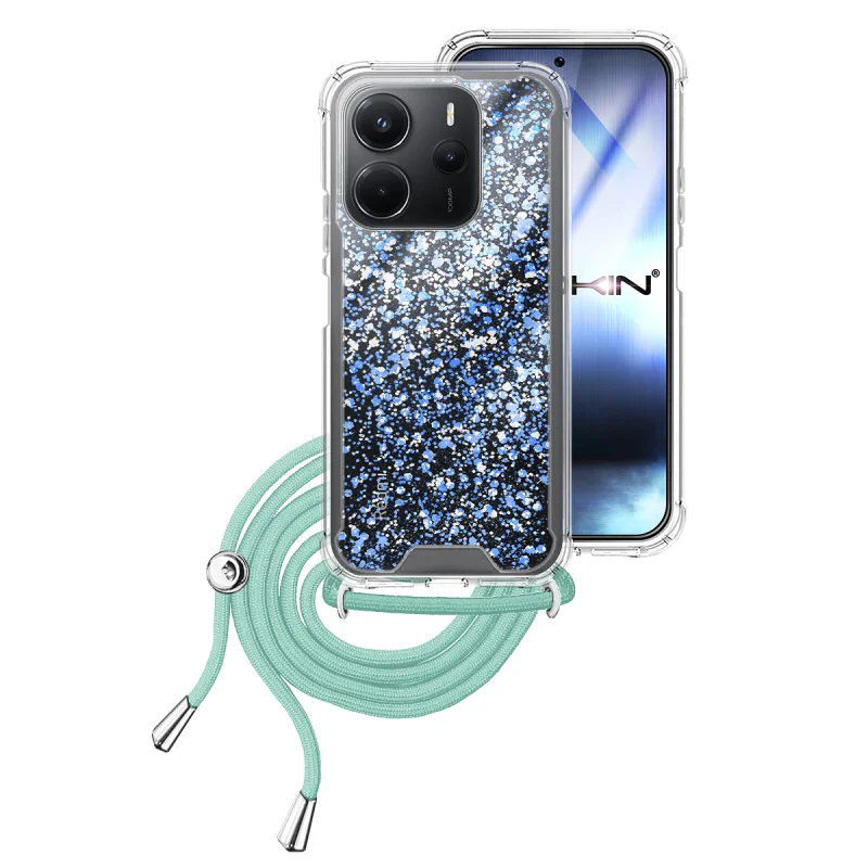Capa Apokin para Xiaomi Redmi Note 14 4G Gel Transparente com Cordão Variedade de cores - Imagem 4