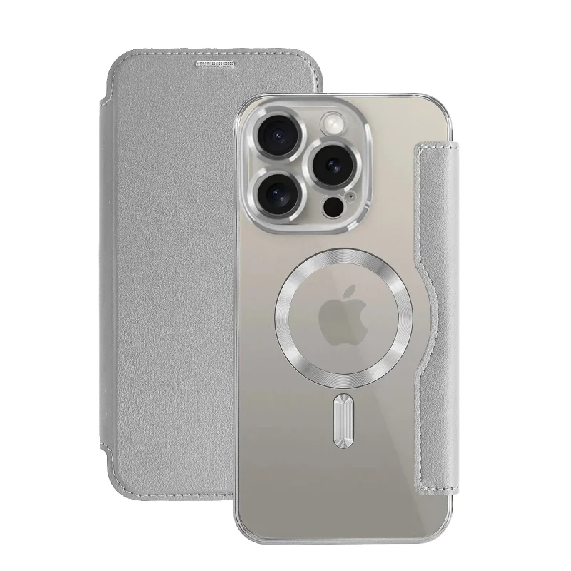 Capa Apokin Mocome Cromada com MagSafe para iPhone 15 Pro Preto - Imagem 6