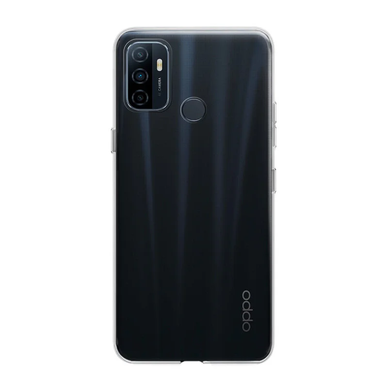 Capa em Silicone Apokin para Oppo A53 2020 Transparente 2,0 mm Extra Grossa