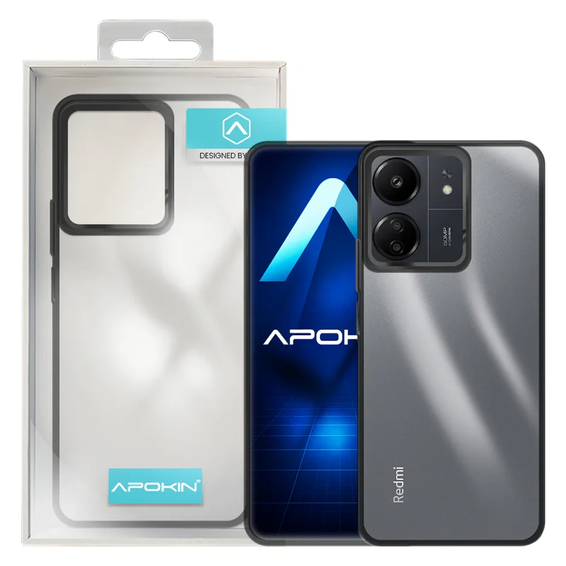Capa Acrílica Apokin para Xiaomi Redmi 13C Transparente Lilás - Imagem 2