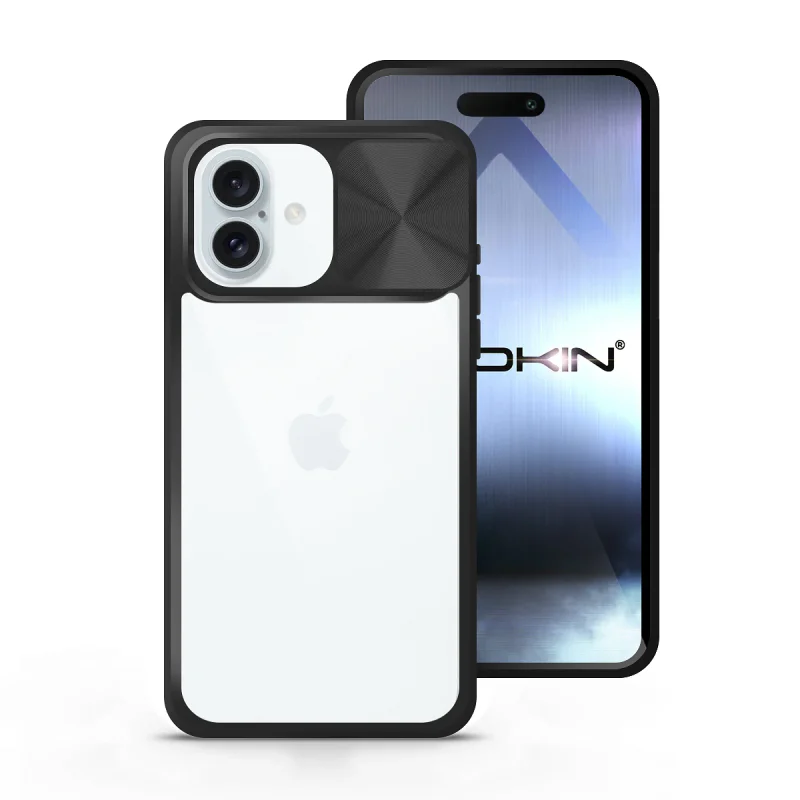 Capa Apokin iPhone 16 Plus Gel Anti-Choque com Tampa Deslizante Azul turquesa - Imagem 5